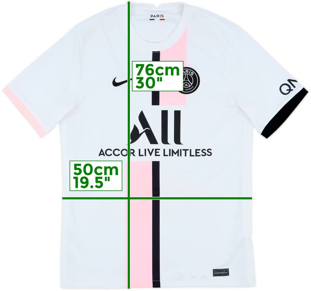 2021-22 Paris Saint-Germain Away Shirt - 4/10 - (M)