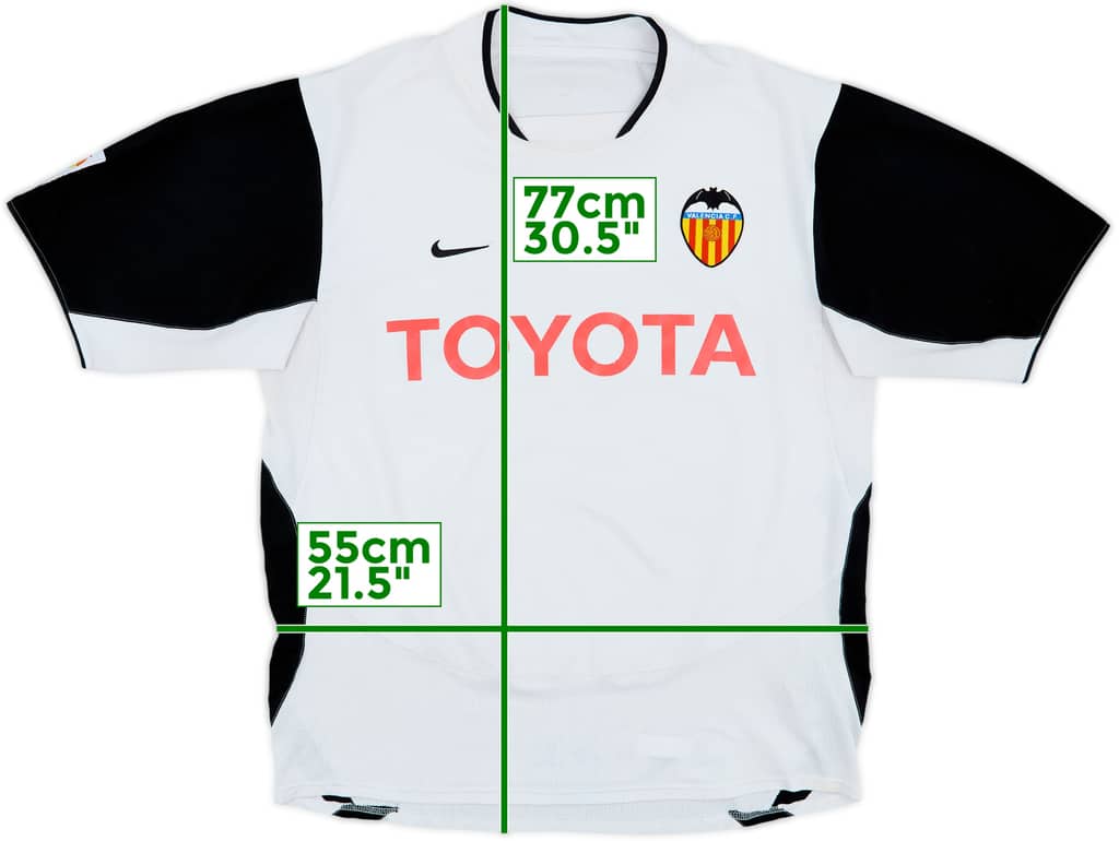 2003-04 Valencia Home Shirt - 6/10 - (L)