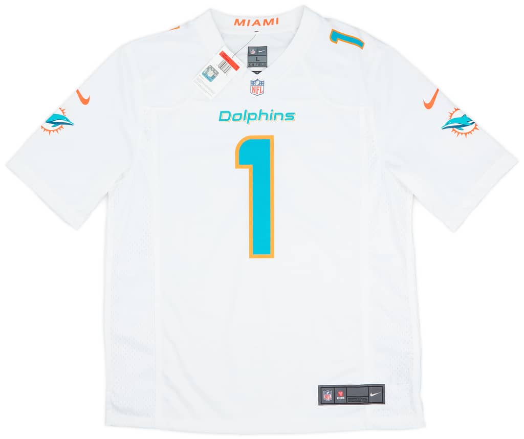 2020-23 Miami Dolphins Tagovailoa #1 Nike Game Away Jersey (L)