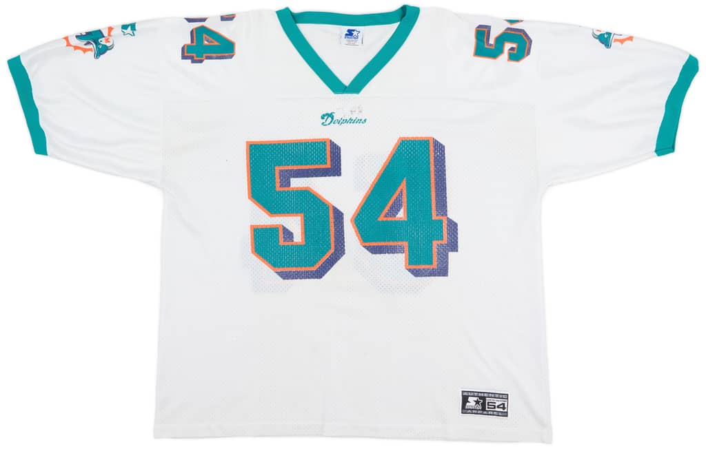 1997-98 Miami Dolphins Z. Thomas #54 Starter Away Jersey (Good) XXL