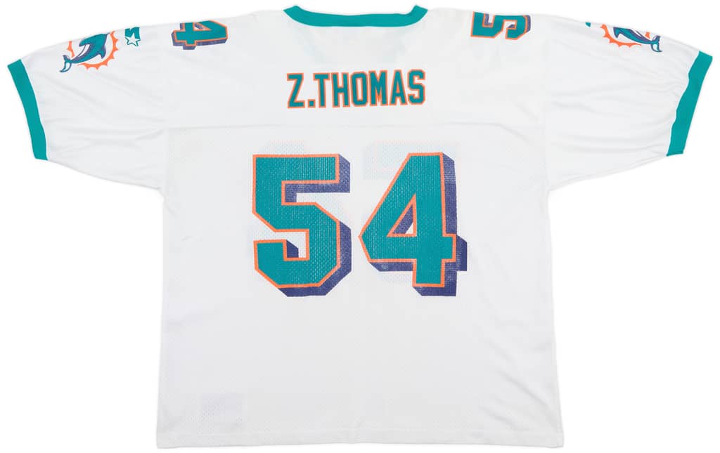 1997-98 Miami Dolphins Z. Thomas #54 Starter Away Jersey (Good) XXL