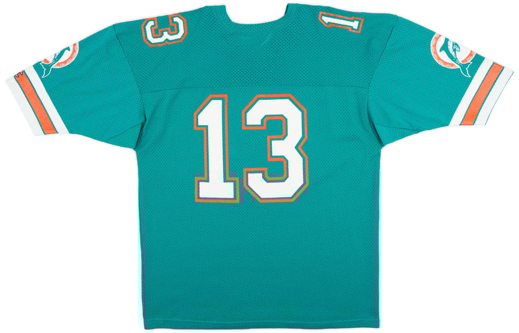 1987-89 Miami Dolphins Marino #13 Champion Home Jersey (Excellent) XL