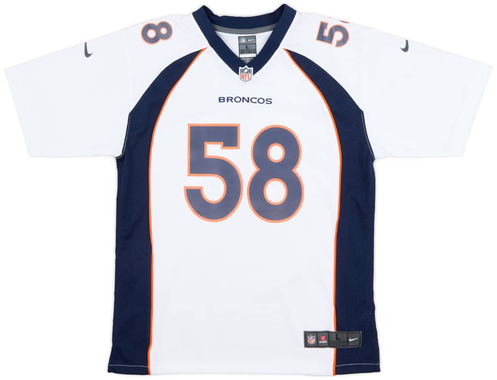 2013-21 Denver Broncos Miller #58 Nike Game Away Jersey (L.Kids)