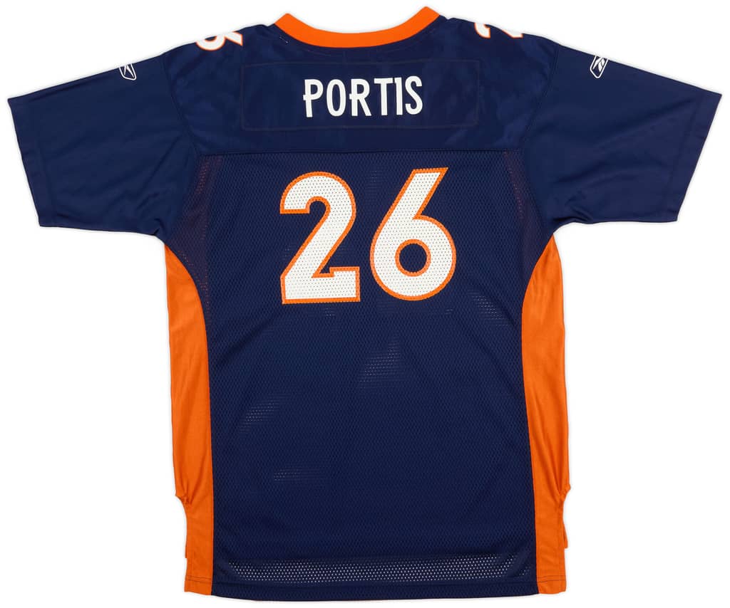 2002-03 Denver Broncos Portis #26 Reebok On Field Home Jersey (Very Good) XL.Kids