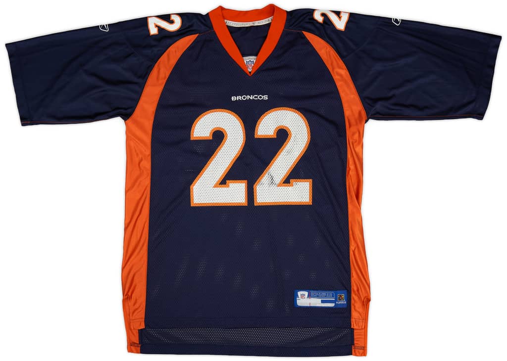 2005-06 Denver Broncos Foxworth #22 Reebok On Field Home Jersey (Very Good) XL