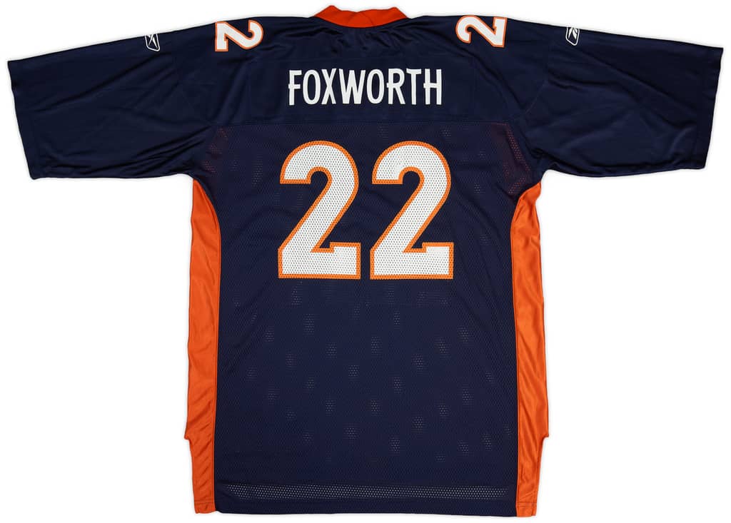 2005-06 Denver Broncos Foxworth #22 Reebok On Field Home Jersey (Very Good) XL