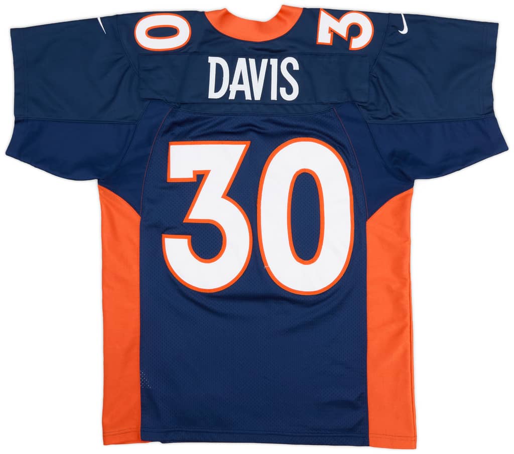 1997-00 Denver Broncos Davis #30 Nike Authentic Home Jersey (Excellent) L