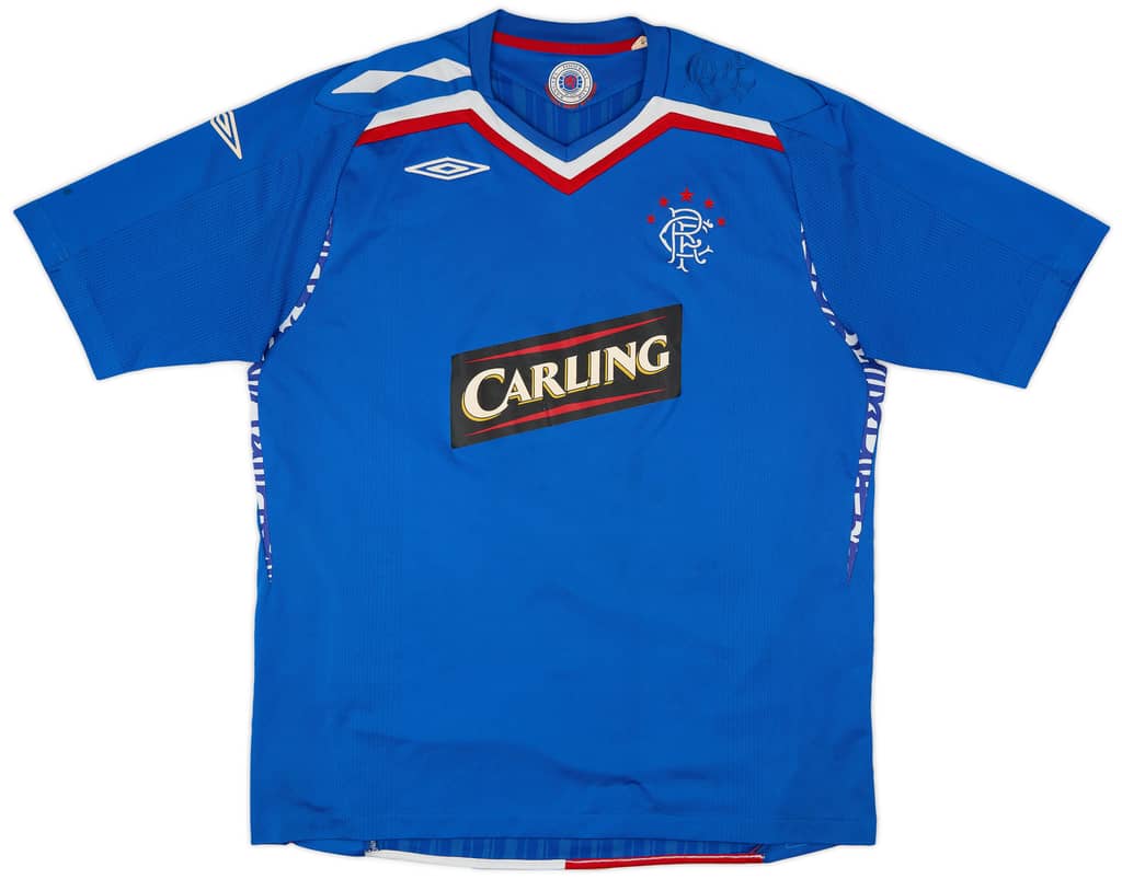 2007-08 Rangers Home Shirt - 5/10 - (XL)