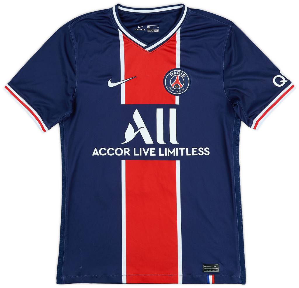 2020-21 Paris Saint-Germain Home Shirt Mbappe #7 - 7/10 - (S)