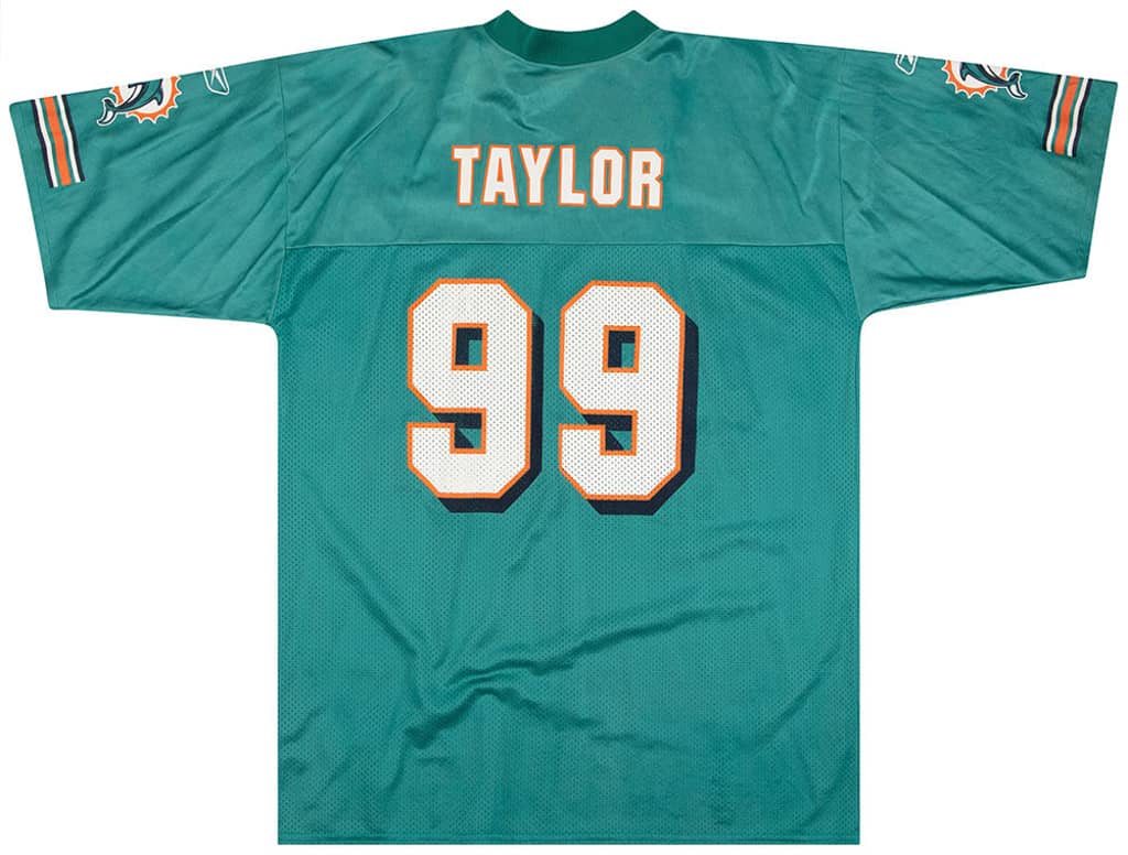 2005-06 Miami Dolphins Taylor #99 Reebok Replica Jersey (Home) XL