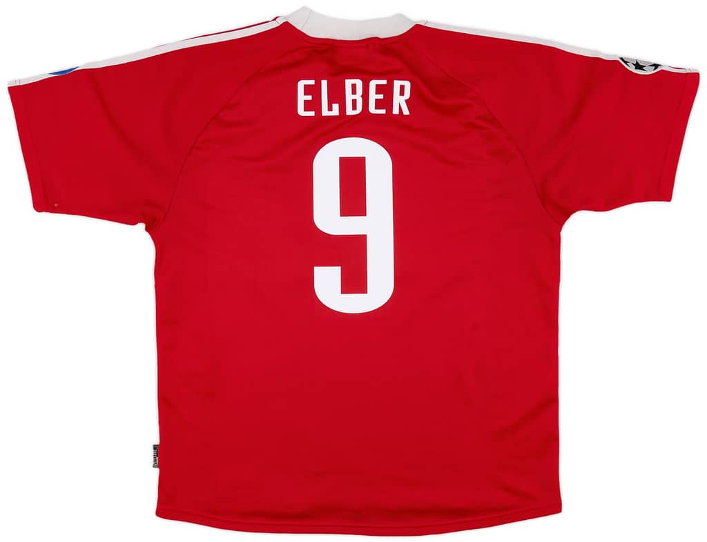 2001-02 Bayern Munich CL Shirt Elber #9 - 8/10 - (L)