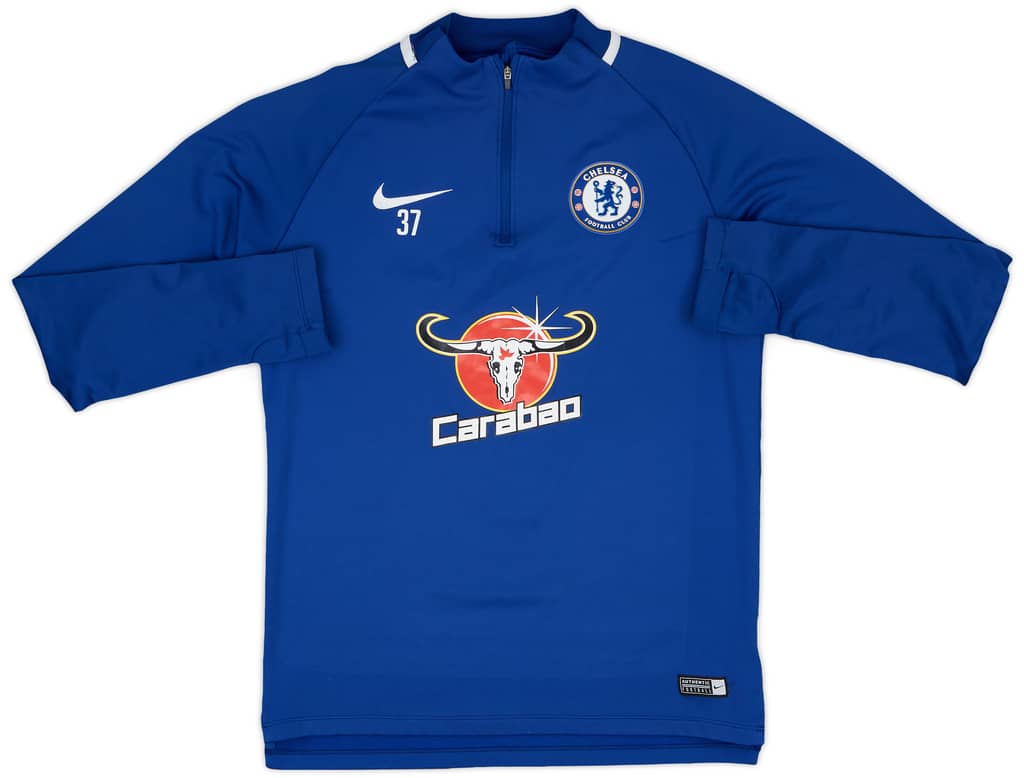 2017-18 Chelsea Player Issue Nike 1/4 Zip Training Top #37 - 7/10 - (S)