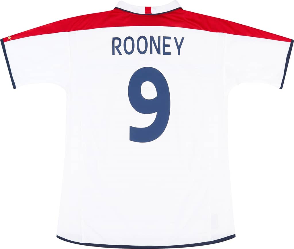 2003-05 England Home Shirt Rooney #9 - 6/10 - (S)