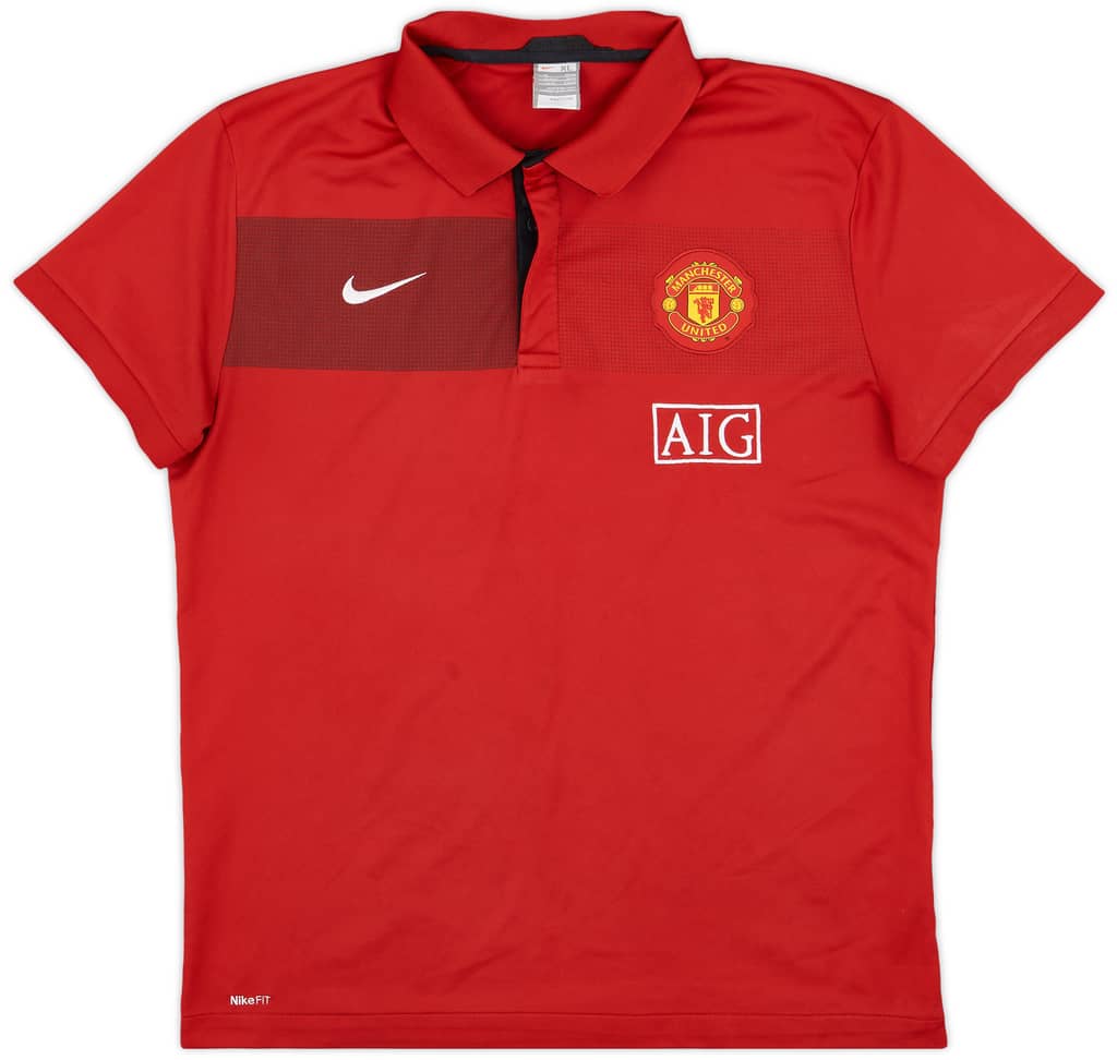 2009-10 Manchester United Nike Polo Shirt - 9/10 - (XL)