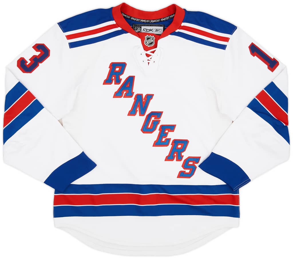 2008-09 New York Rangers Zherdev #13 Reebok Authentic Away Jersey - 8/10 - (M)