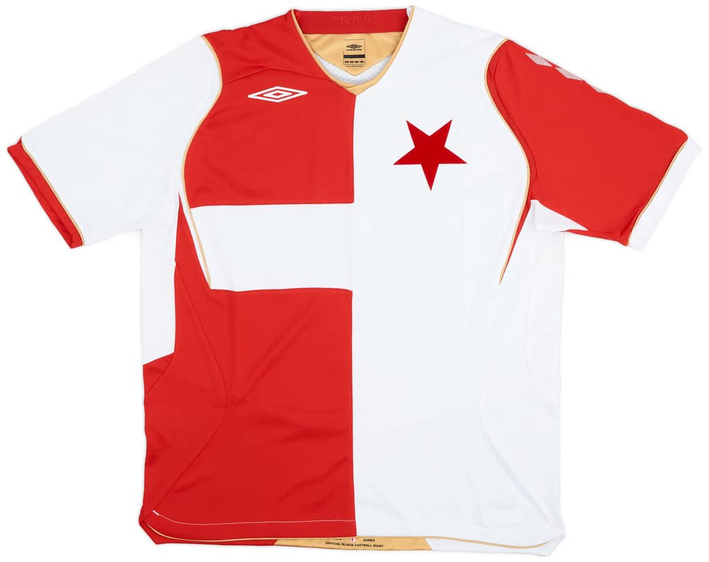2008-09 Slavia Prague Home Shirt - 9/10 - (L)