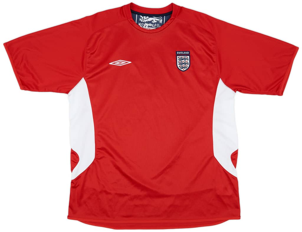 2005-06 England Umbro Training Shirt - 9/10 - (XL)