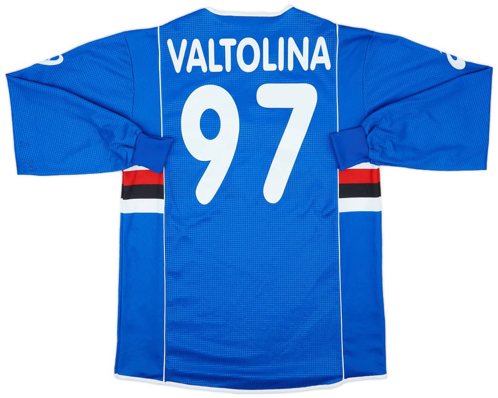 2002-03 Sampdoria Home L/S Shirt Valtolina #97 - 8/10 - (XL)