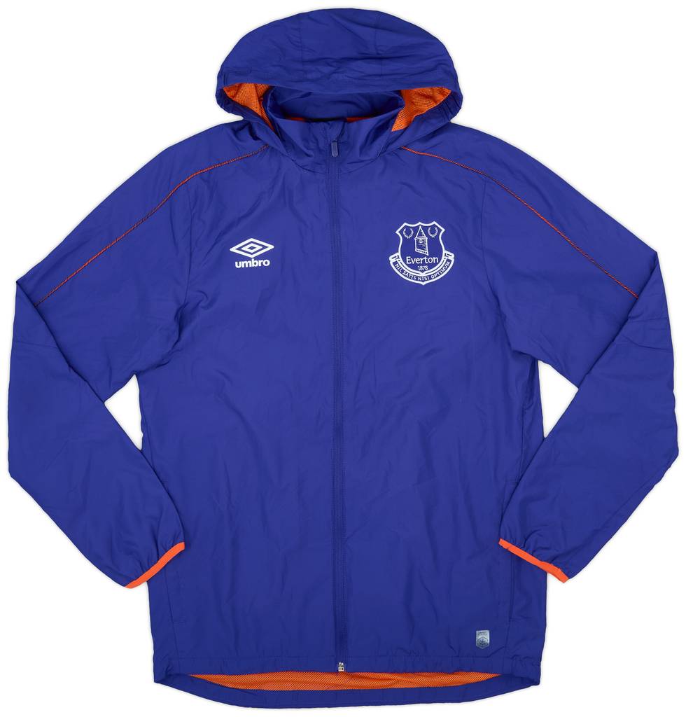 2016-17 Everton Umbro Hooded Rain Jacket - 9/10 - (S)