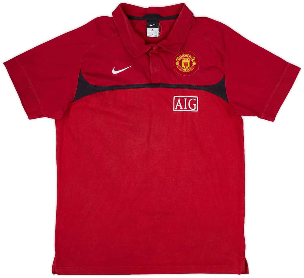 2010-11 Manchester United Nike Polo Shirt - 8/10 - (L)