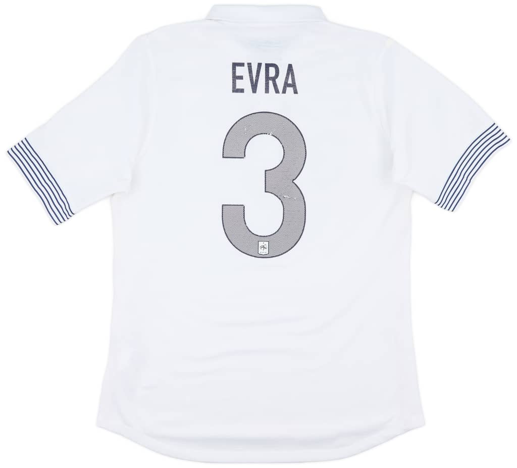 2012-13 France Authentic Away Shirt Evra #3 - 5/10 - (L)