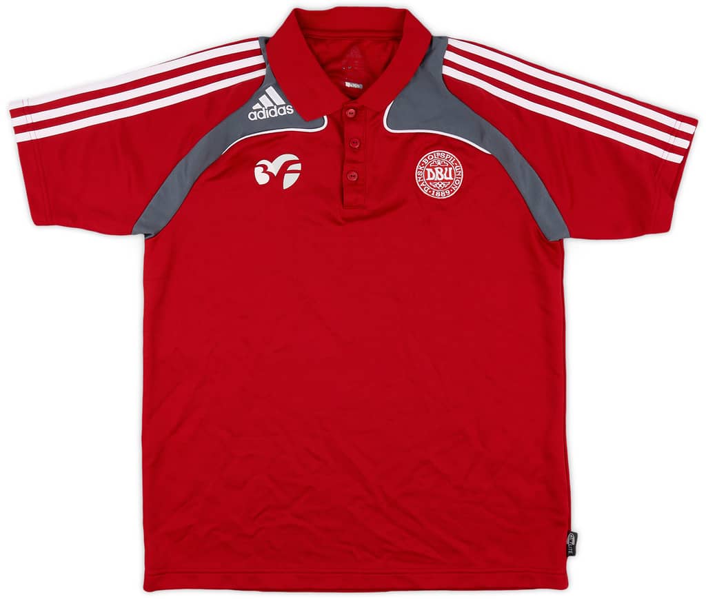 2007-08 Denmark adidas Polo Shirt - 8/10 - (M)