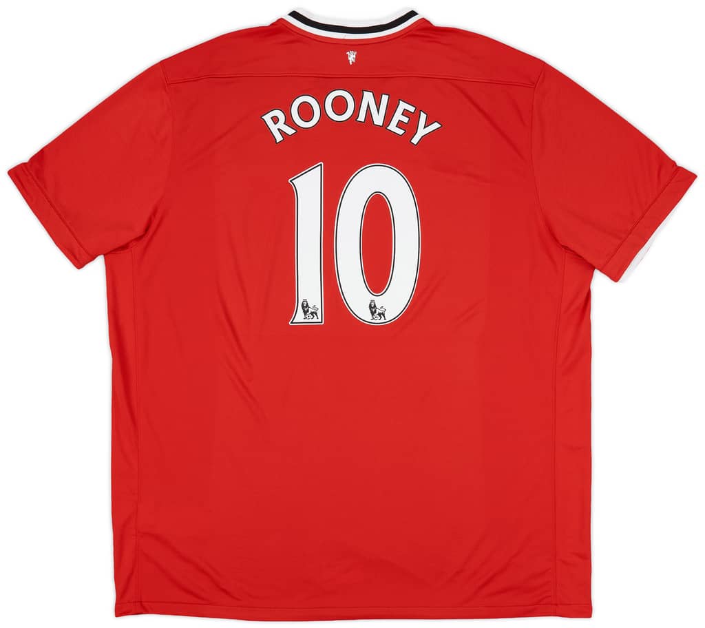 2011-12 Manchester United Home Shirt Rooney #10 - 9/10 - (3XL)