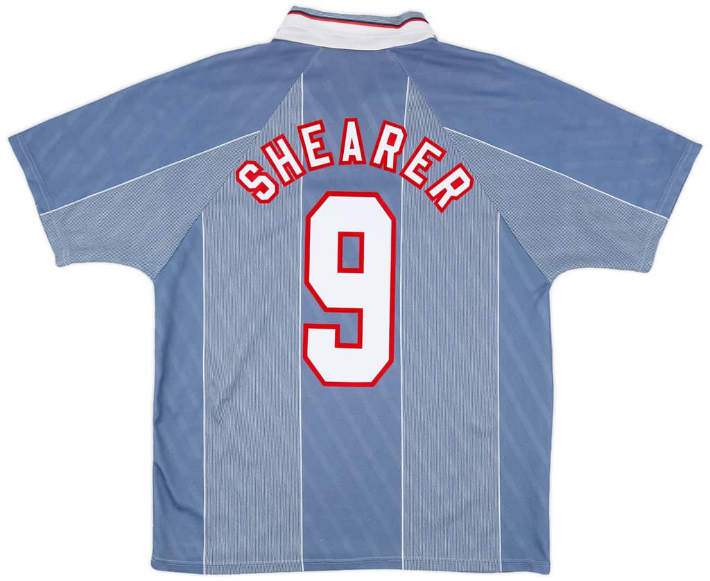 1996-97 England Away Shirt Shearer #9 - 8/10 - (L)