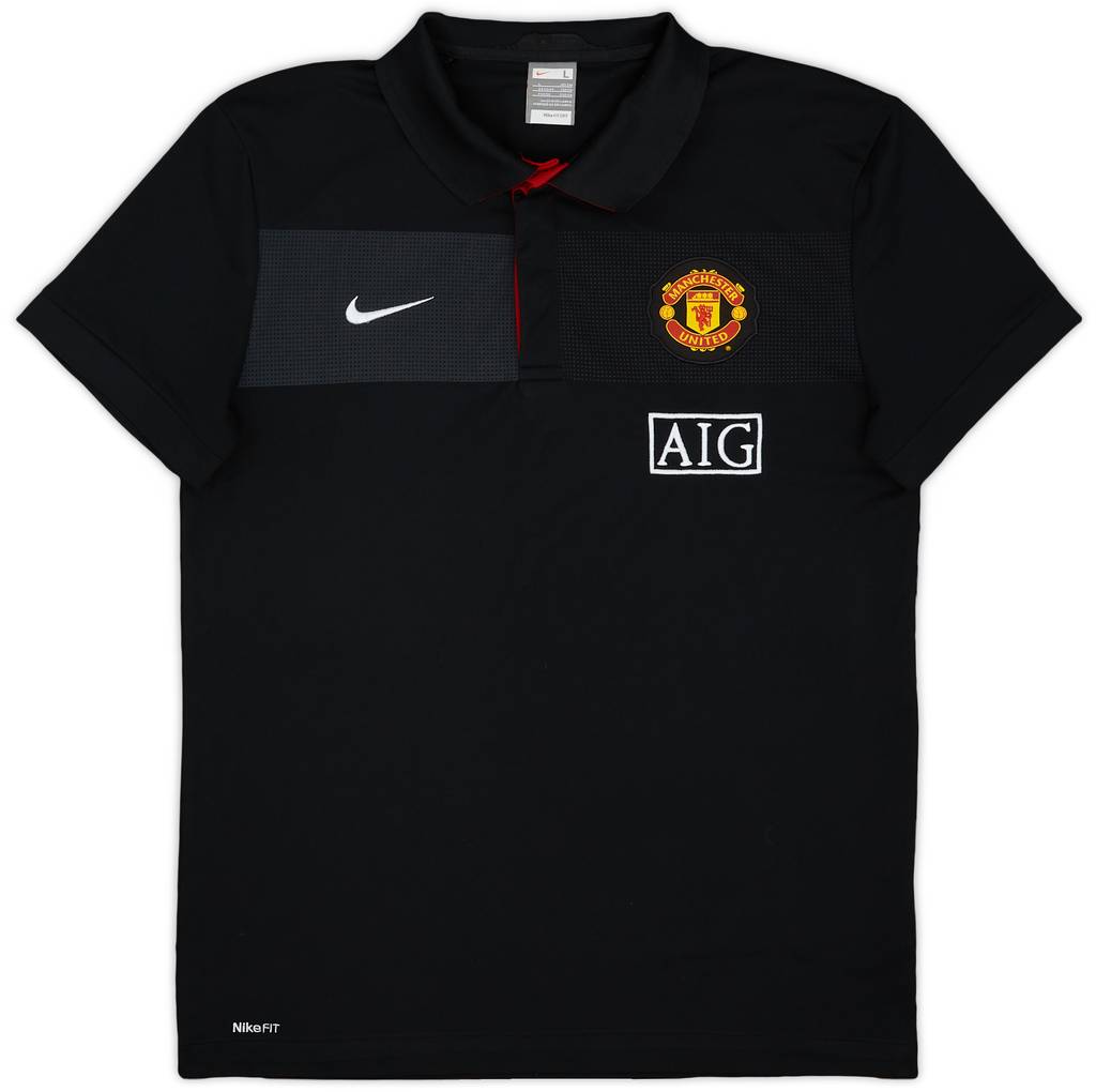 2009-10 Manchester United Nike Polo Shirt - 9/10 - (L)