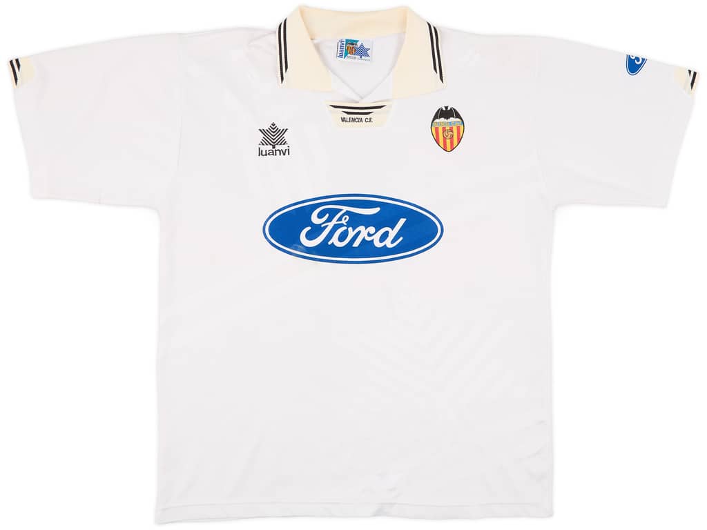 1995-96 Valencia Home Shirt - 8/10 - (L)