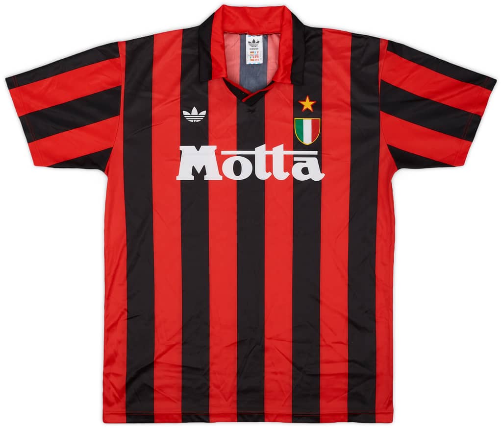 1992-93 AC Milan Home Shirt - 9/10 - (L)