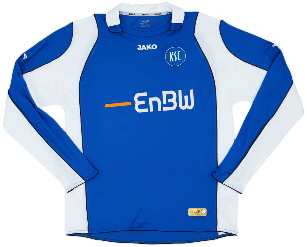 2007-08 Karlsruhe Home L/S Shirt - 9/10 - (XL)
