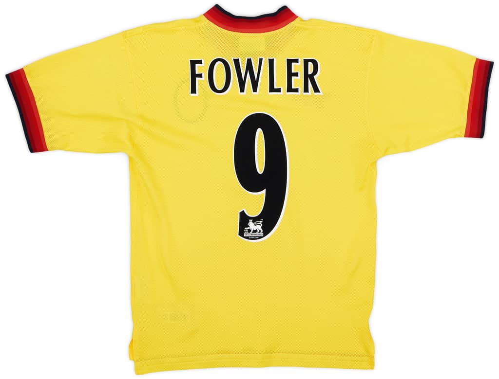 1997-99 Liverpool Away Shirt Fowler #9 - 8/10 - (M)