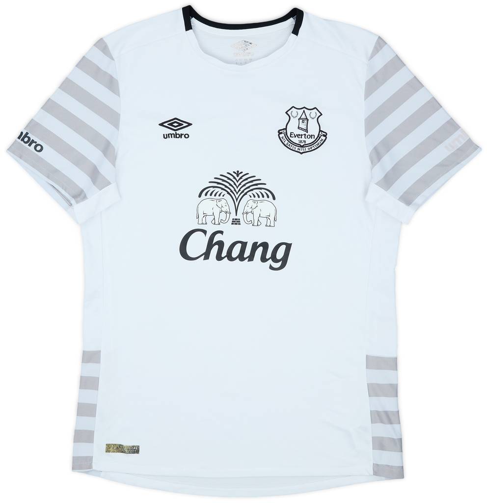 2015-16 Everton Away Shirt Baines #3 - 7/10 - (L)