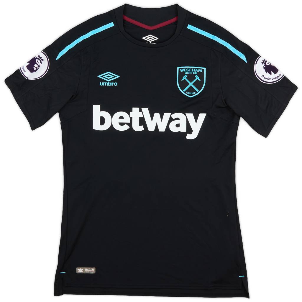 2017-18 West Ham Match Issue Away Shirt A. Ayew #20