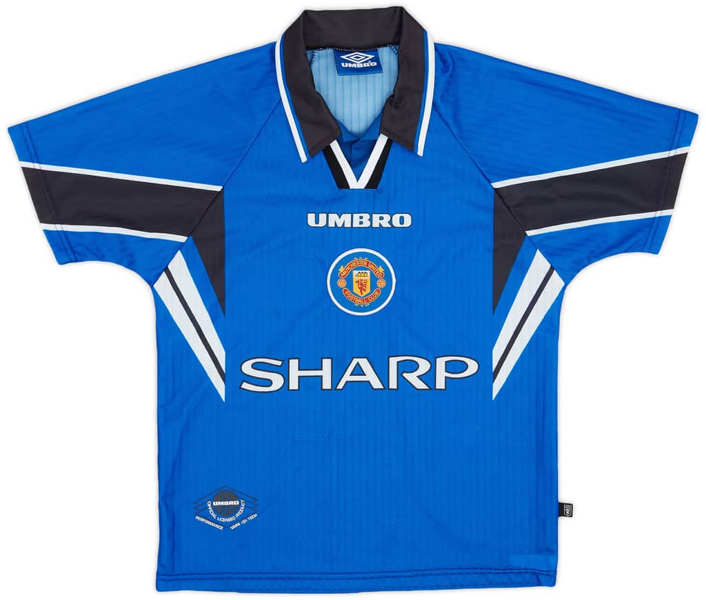 1996-98 Manchester United Third Shirt - 8/10 - (L.Boys)