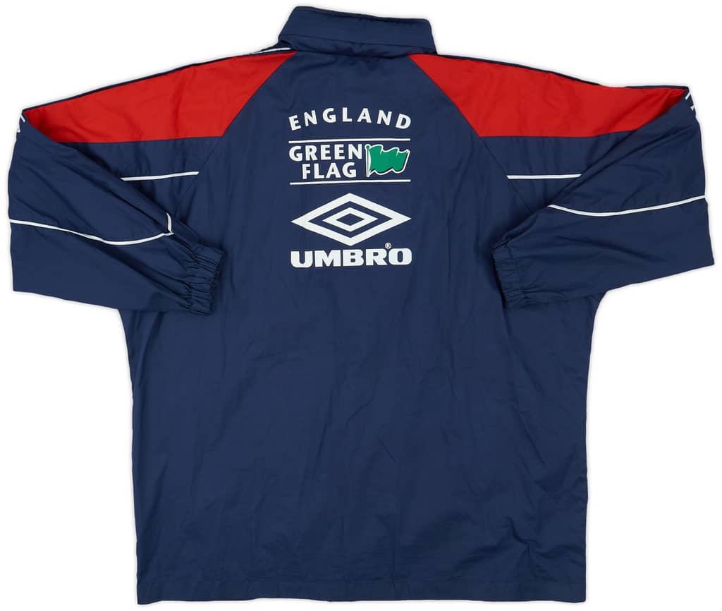 1995-97 England Umbro Hooded Rain Jacket - 9/10 - (L)