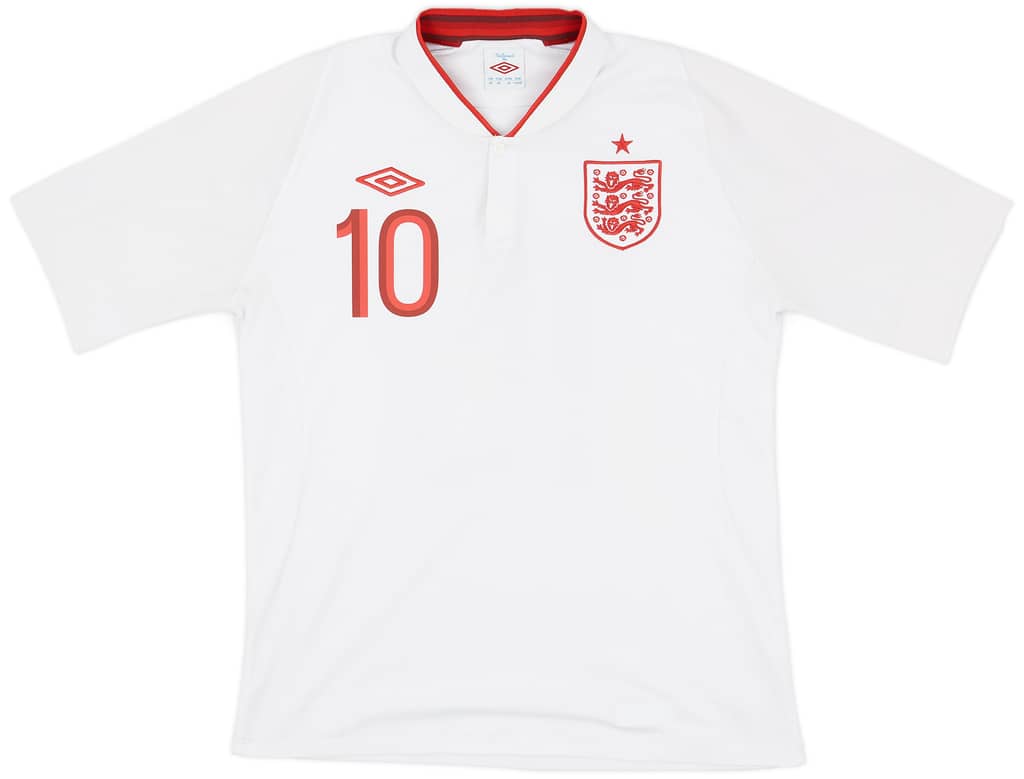 2012-13 England Home Shirt Rooney #10 - 7/10 - (M/L)