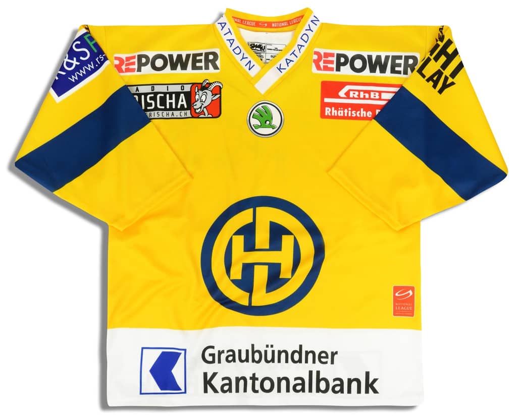 2014-15 HC Davos TFS Signed Jersey (Home) M