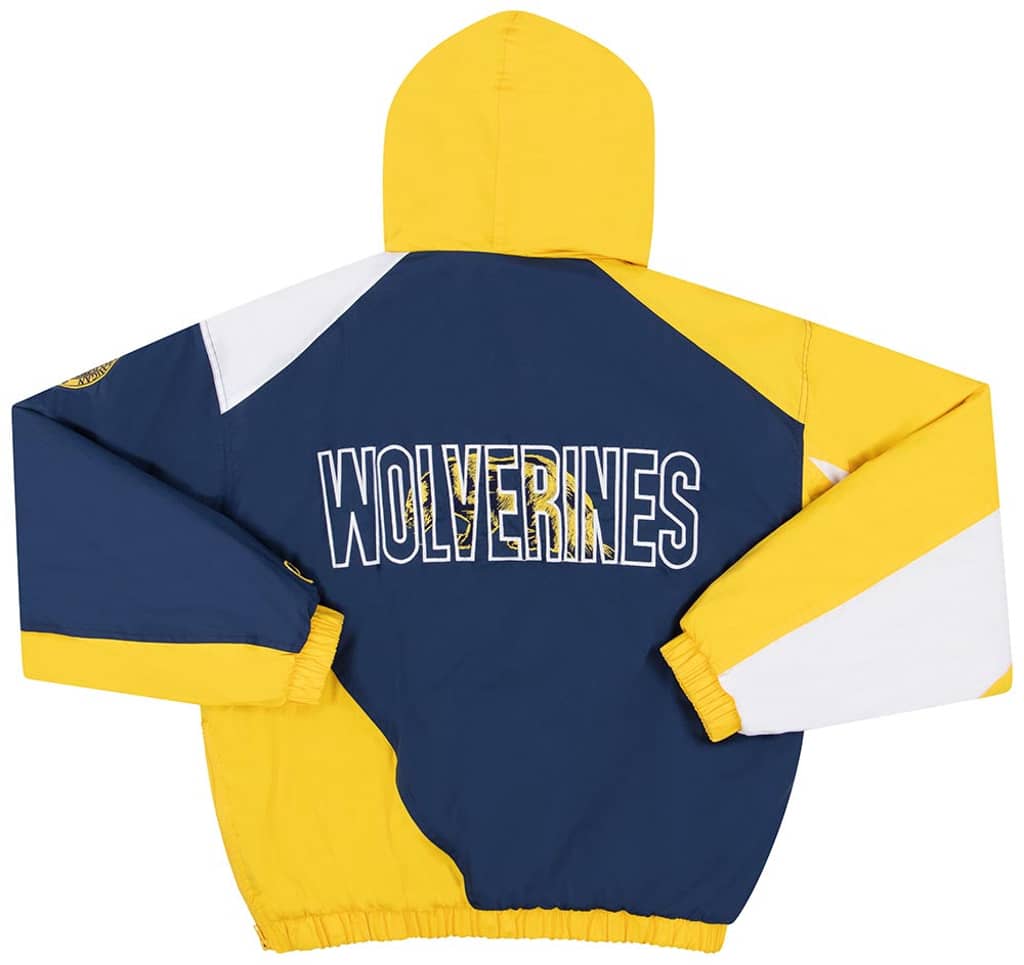 1990s Michigan Wolverines Pro Player Pullover Rain Coat Y