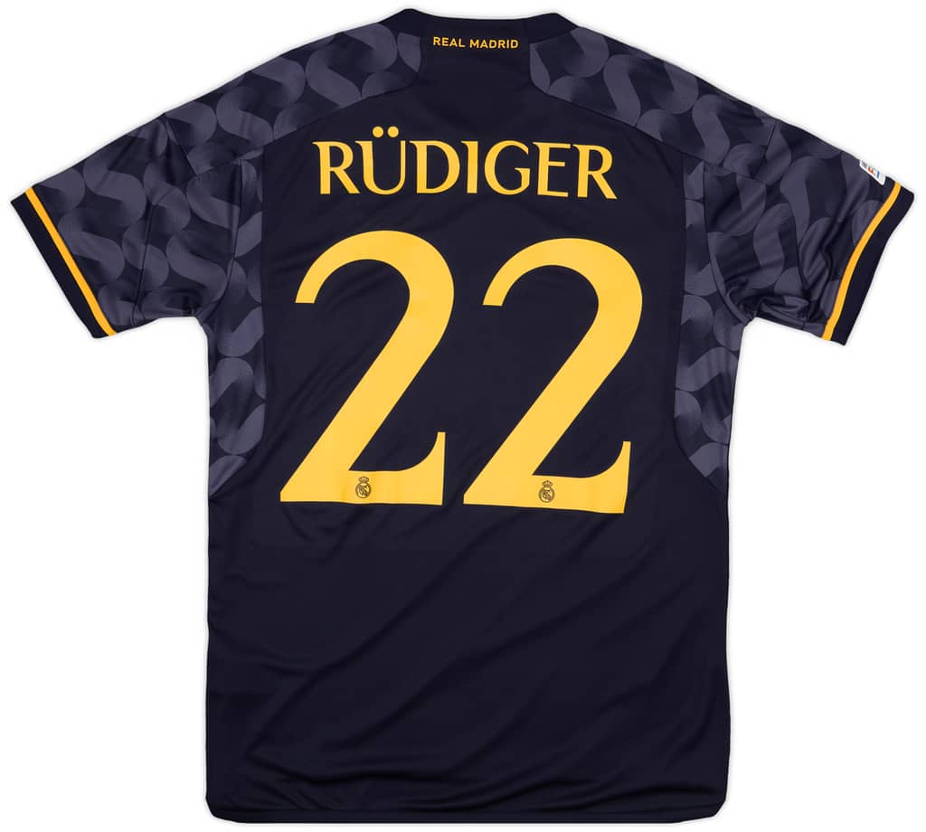 2023-24 Real Madrid Away CL Shirt Rudiger #22 - 9/10 - (M)