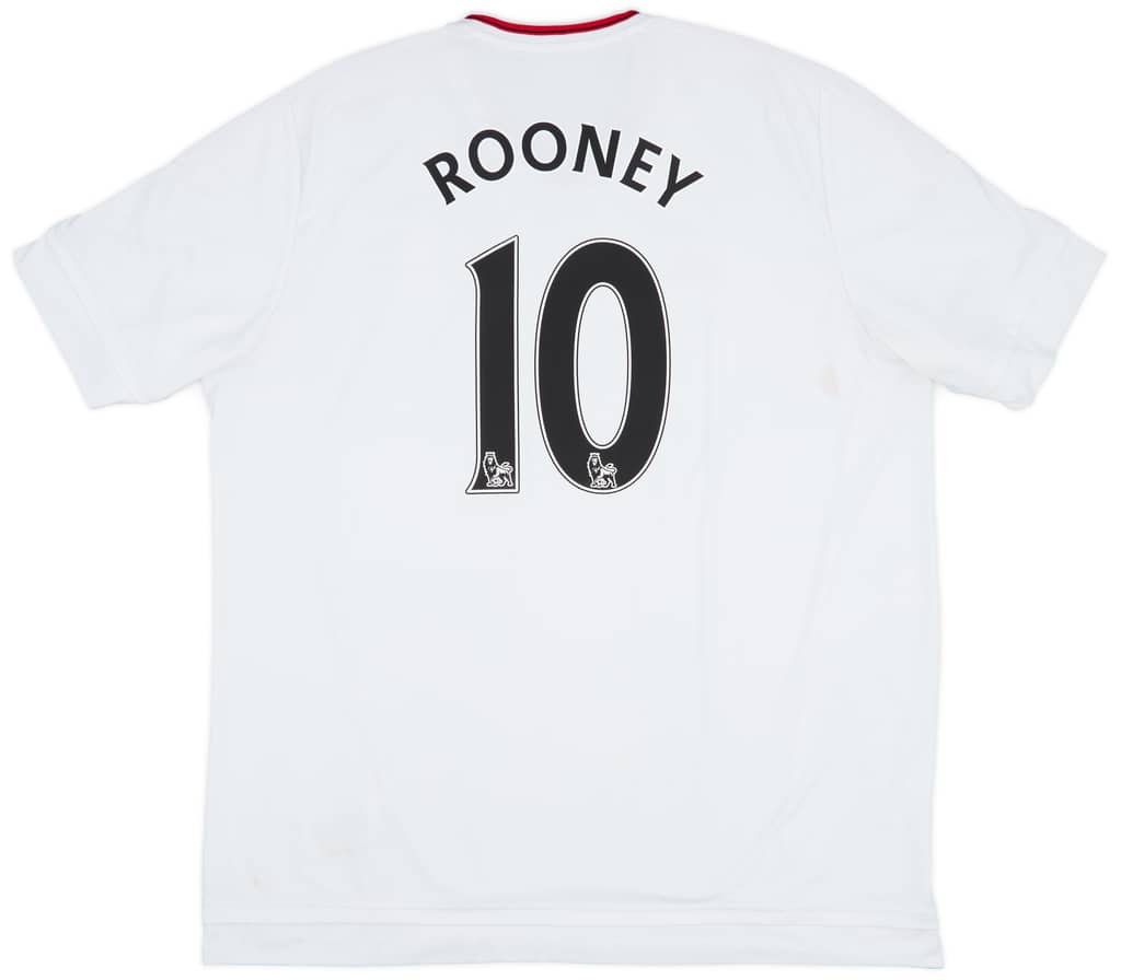 2015-16 Manchester United Away Shirt Rooney #10 - 5/10 - (XL)