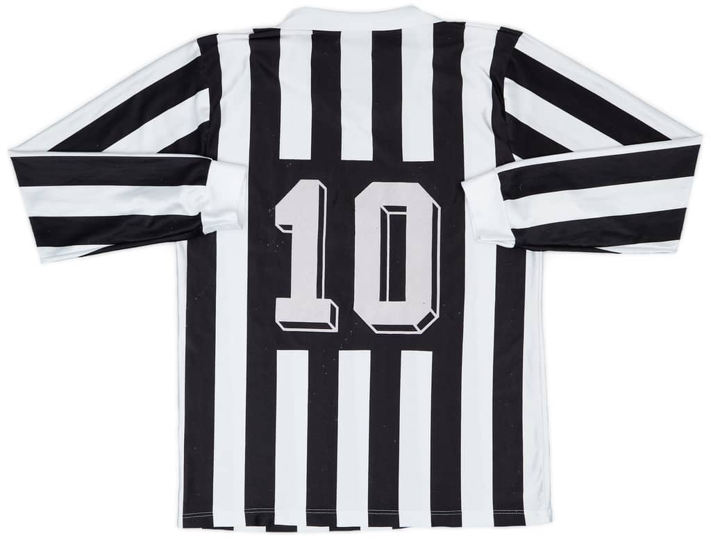 1991-92 Juventus Basic Home L/S Shirt #10 - 6/10 - (M|L)