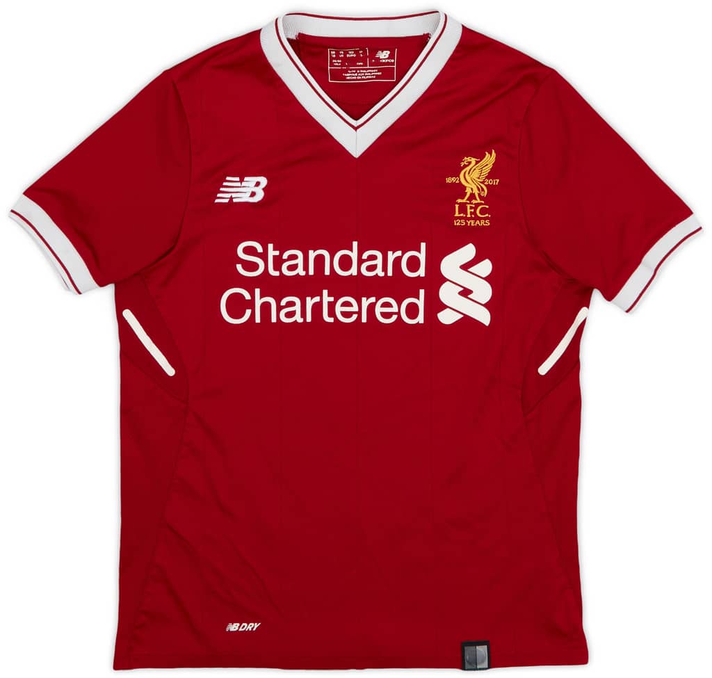 2017-18 Liverpool 125 Years Home Shirt - 6/10 - (S.Boys)