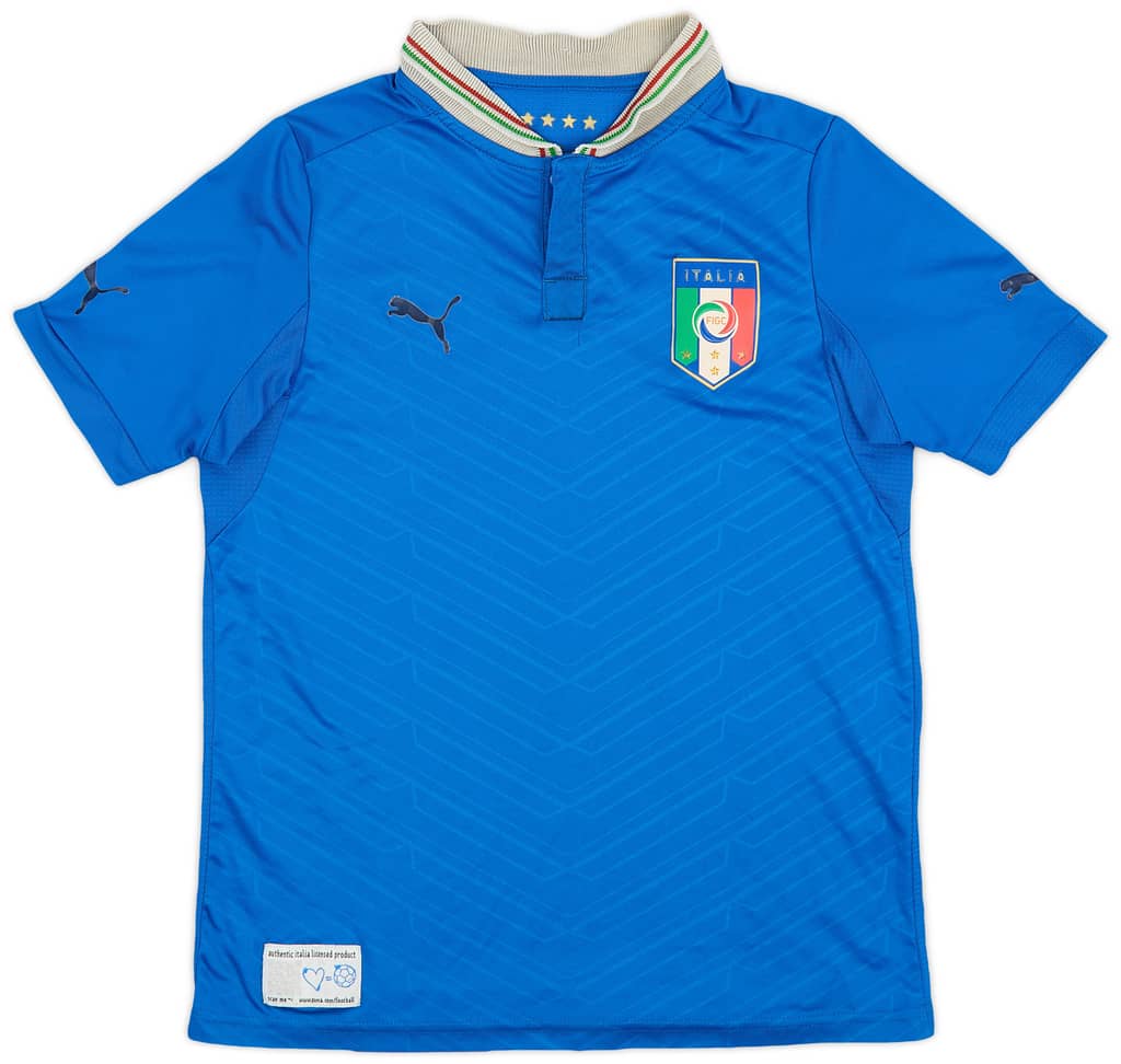 2012-13 Italy Home Shirt - 6/10 - (L.Boys)