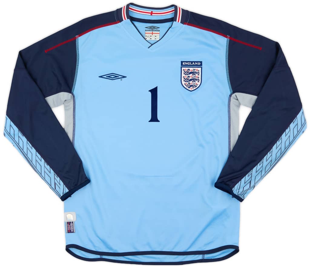 2002-03 England GK Shirt Seaman #1 - 8/10 - (S)