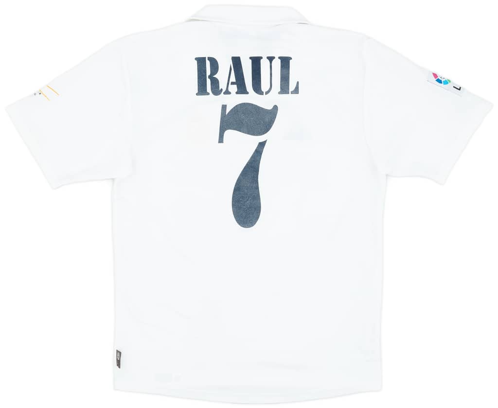 2002-03 Real Madrid Centenary Home Shirt Raul #7 - 5/10 - (S)