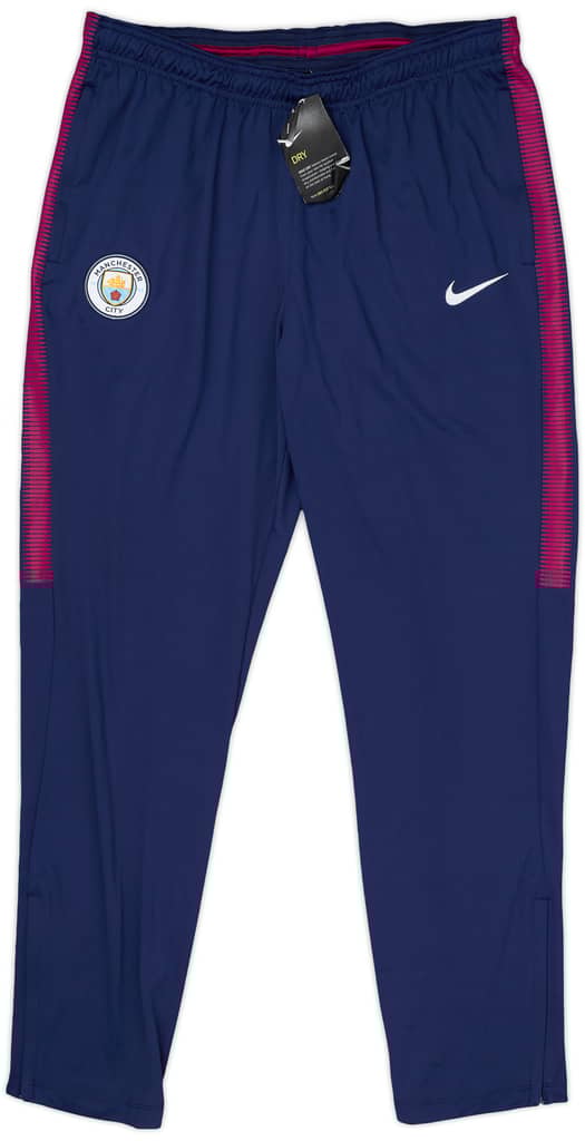 2017-18 Manchester City Nike Track Pants/Bottoms (L)