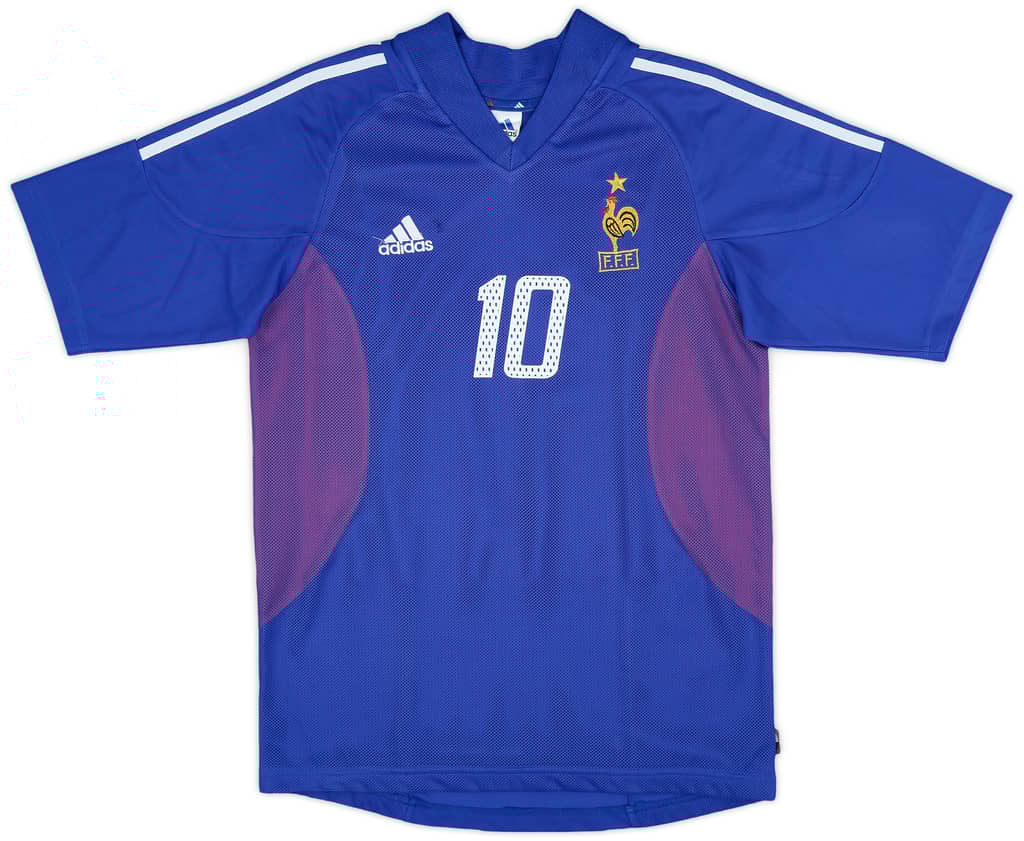 2002-04 France Home Shirt Zidane #10 - 5/10 - (S)