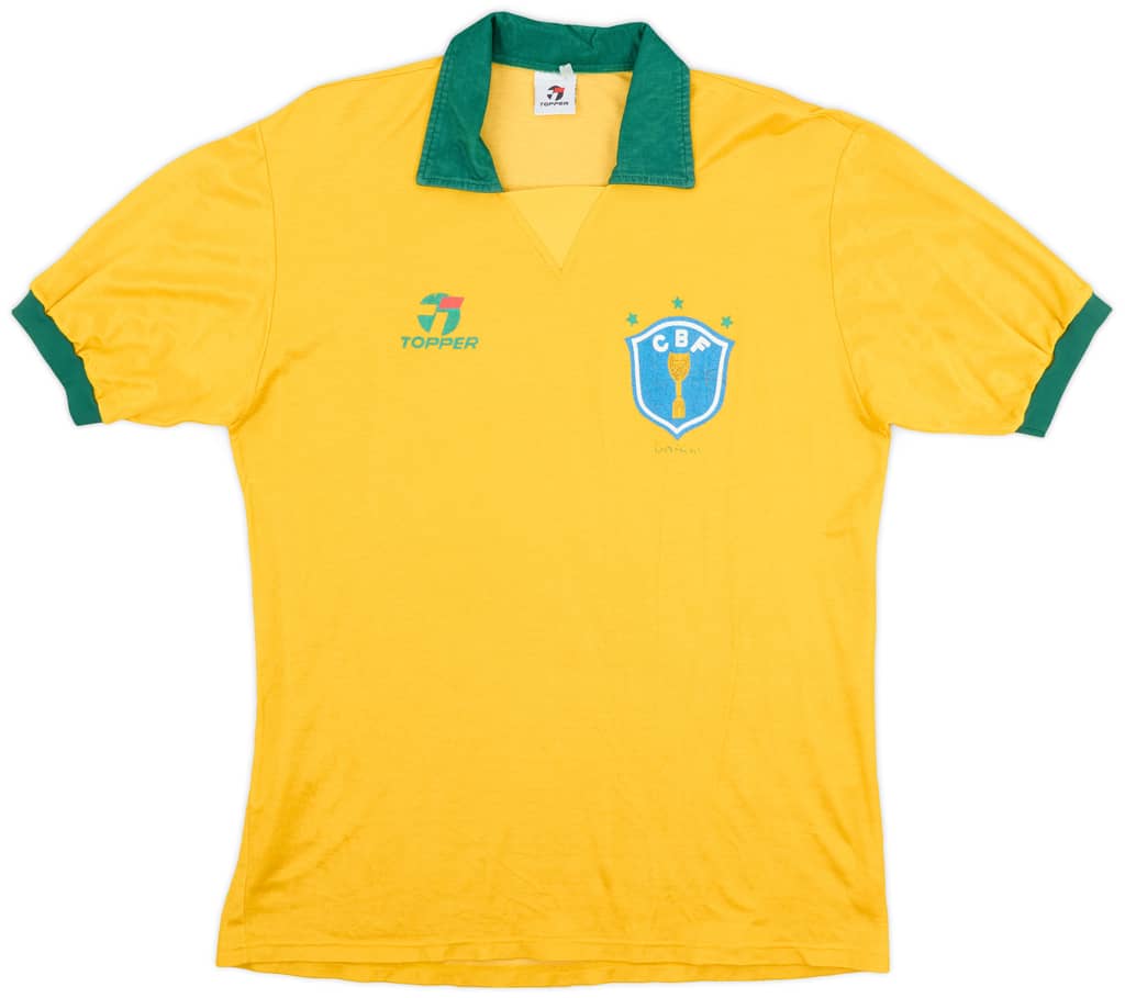 1990 Brazil Home Shirt - 6/10 - (XL)